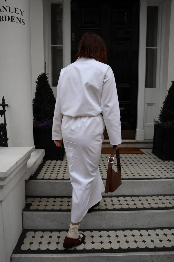 Chemise à manches longues - Denim Blanc