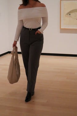 Pantalon classique - Gris chiné