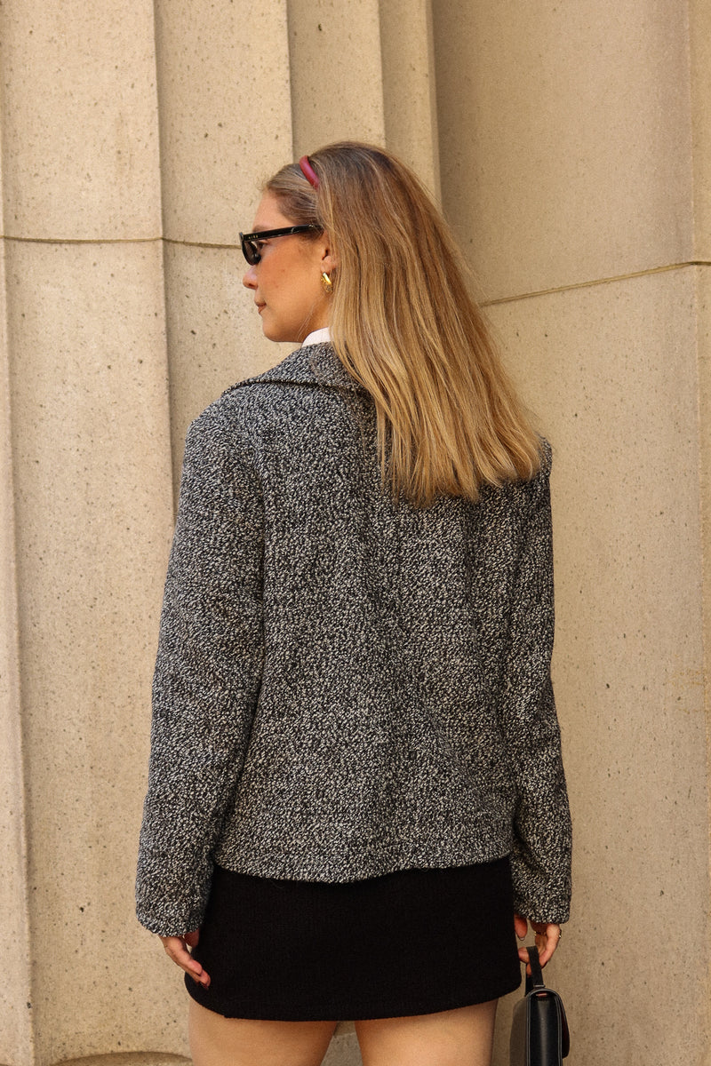 Manteau court - Gris mélangé