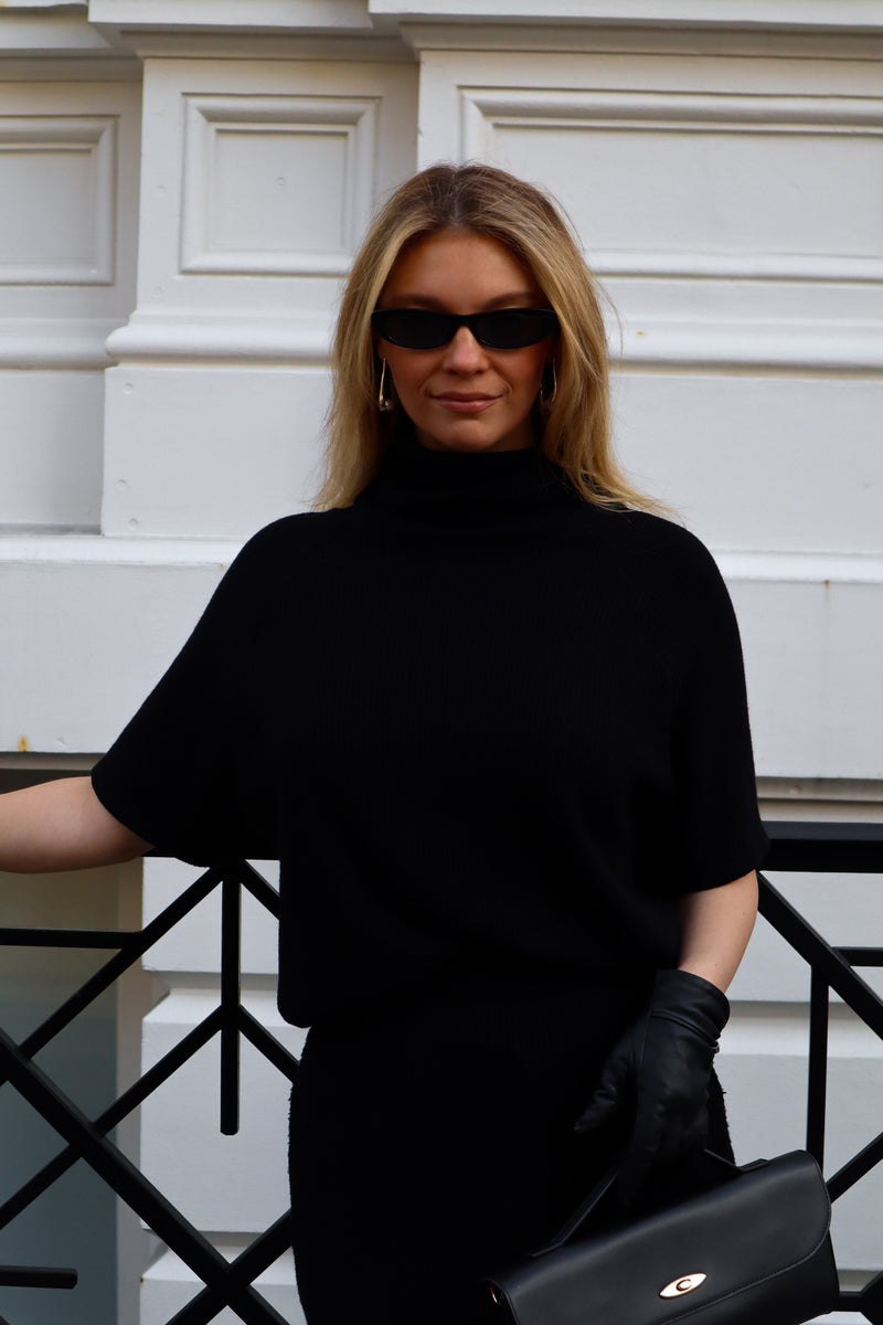 T-shirt turtleneck - Tricot noir