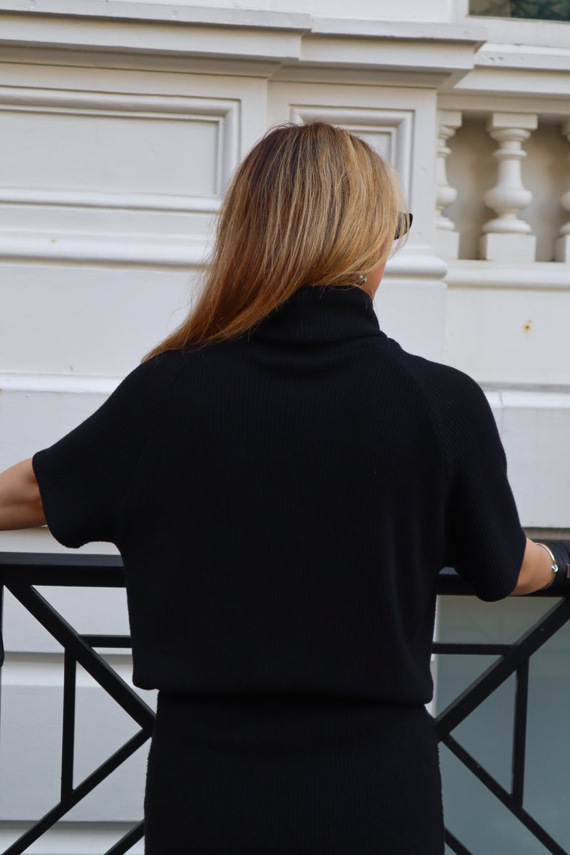 T-shirt turtleneck - Tricot noir