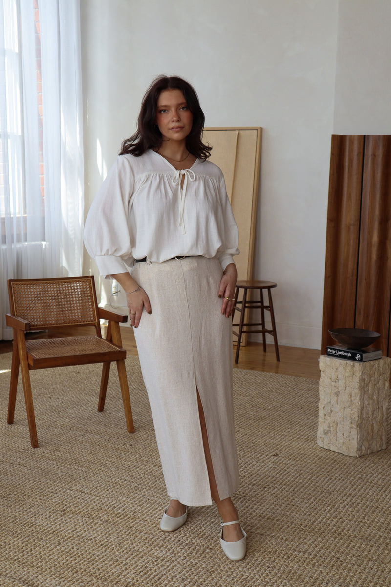 Blouse ample - Lin ivoire