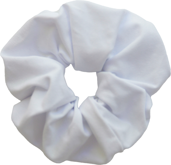 Scrunchie - White cotton