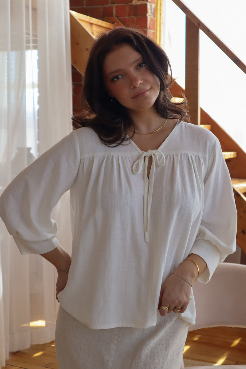 Blouse ample - Lin ivoire
