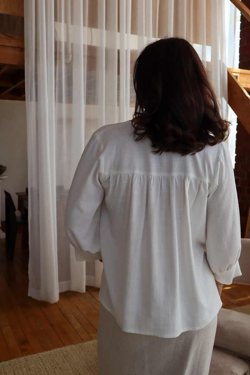Blouse ample - Lin ivoire