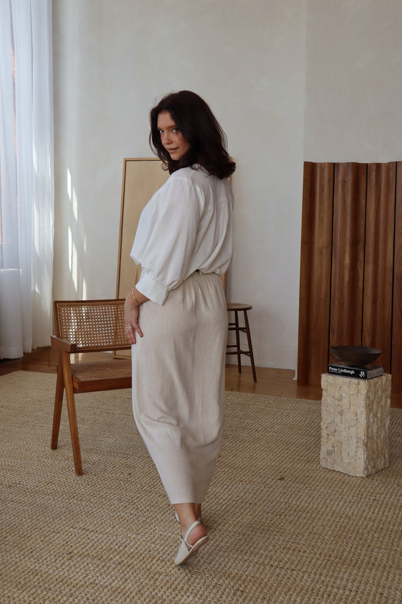 Blouse ample - Lin ivoire