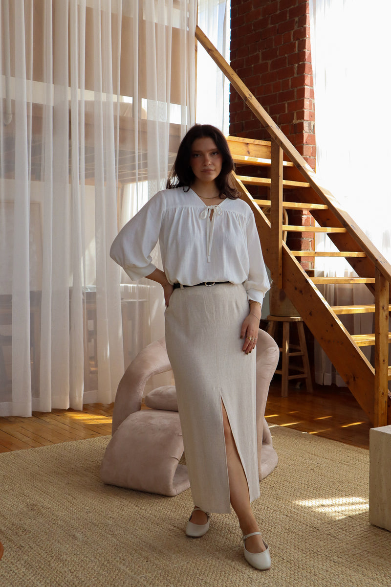 Blouse ample - Lin ivoire