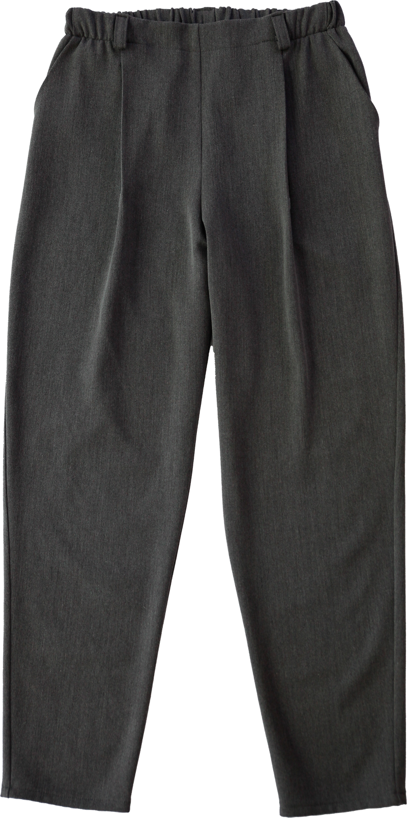 Mom pants with pleats - Heather gray 