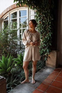 Doll Blouse - Lin naturel