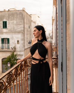 Bandeau Bari - Lin noir