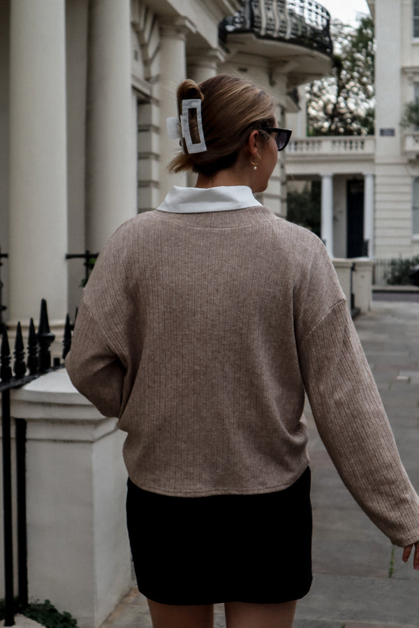 Crewneck - Tricot taupe